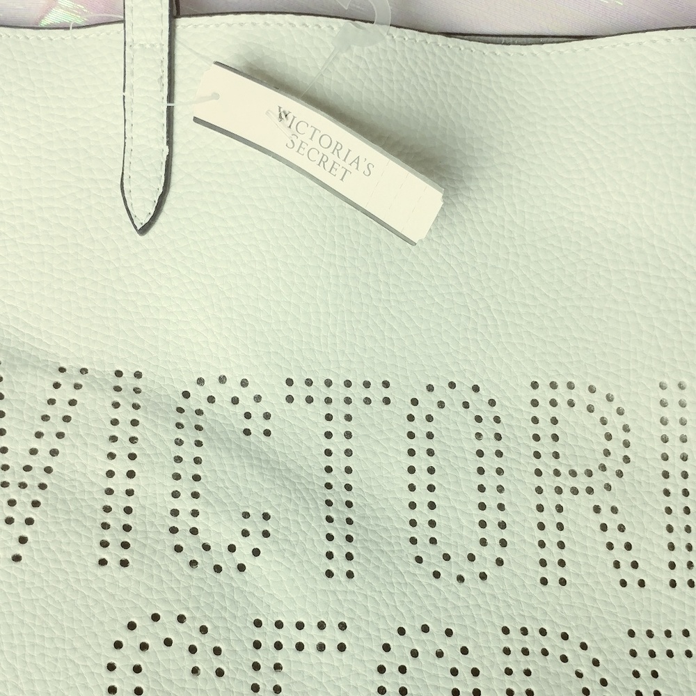Victoria Secret Large Tote Bag  Color: White - Picture 5 of 7